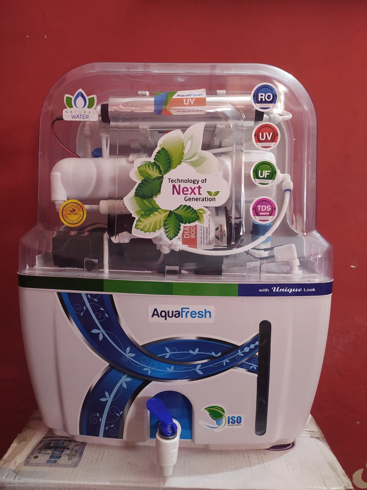 AquaFresh RO UV UF TDS water purifier with transparent body - available at Green S Enterprises Dehradun